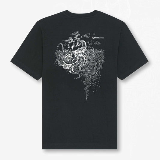 The Kraken Surfaces Tee - Kraken Black T Shirt