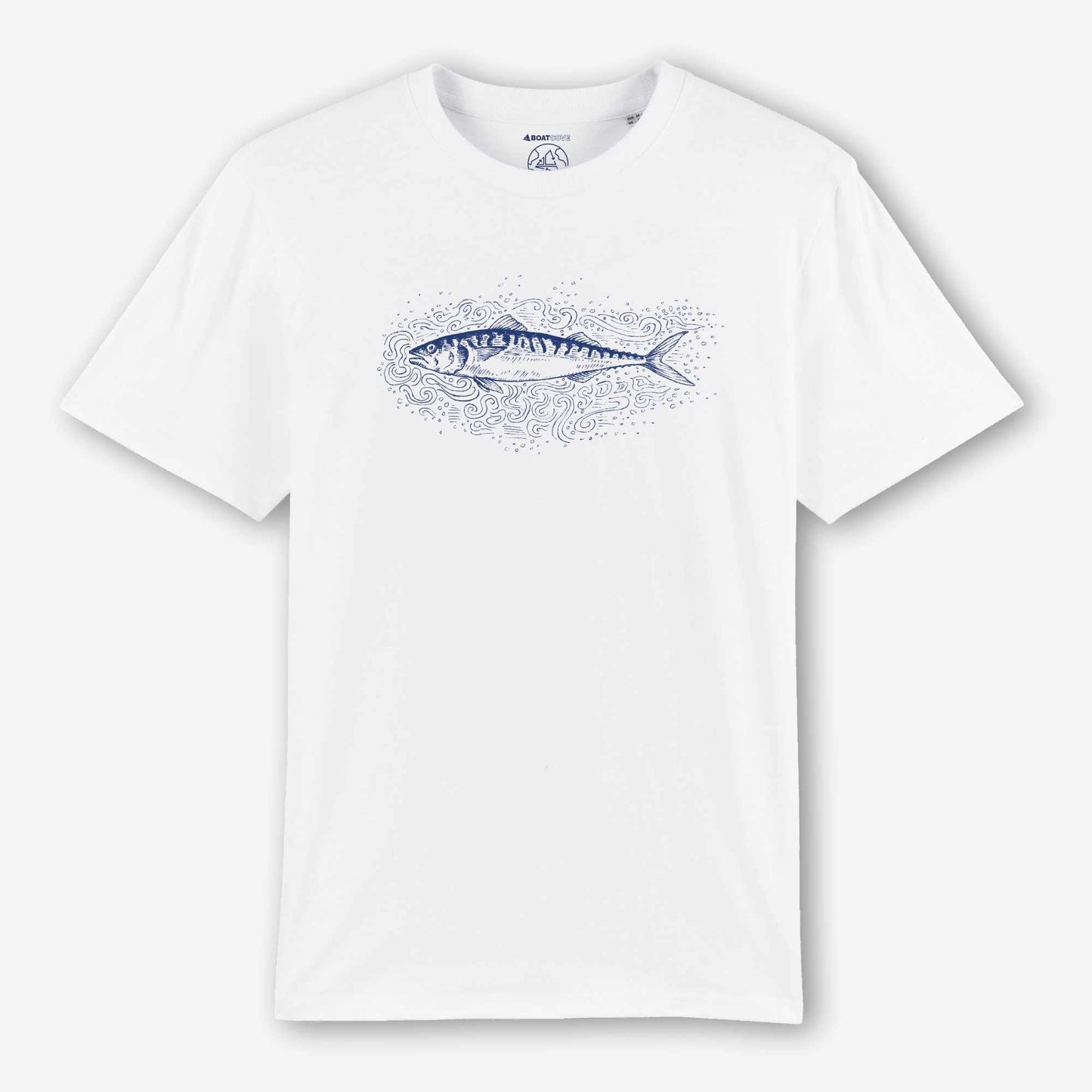 Atlantic Mackerel Tee - White T Shirt