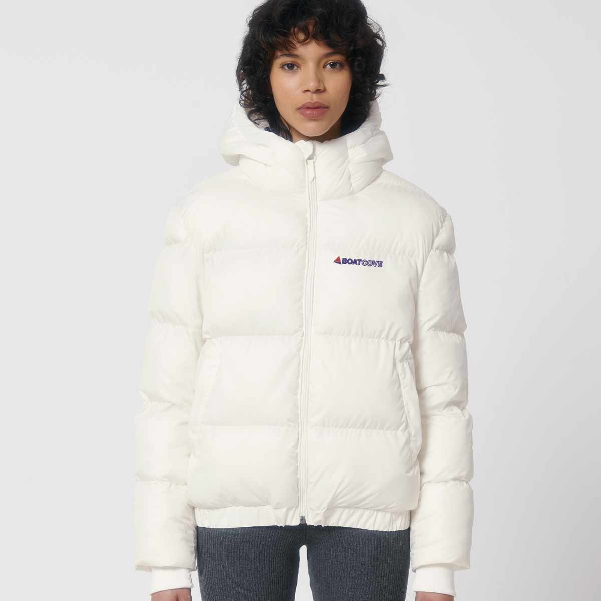 Cosy Cloud Womens White Puffer Jacket