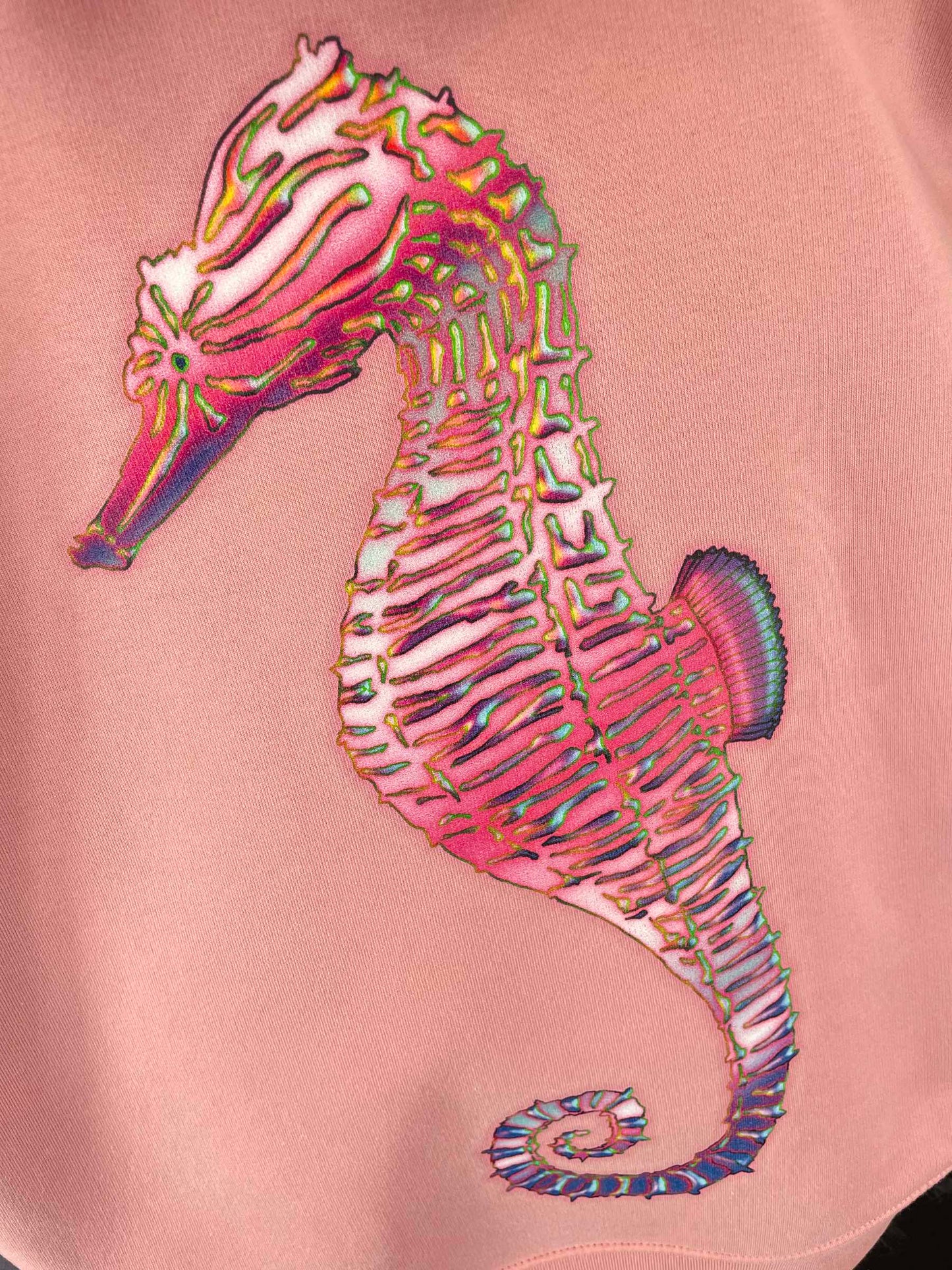 Women's Pink Seahorse Hoody - Pink Hoodie